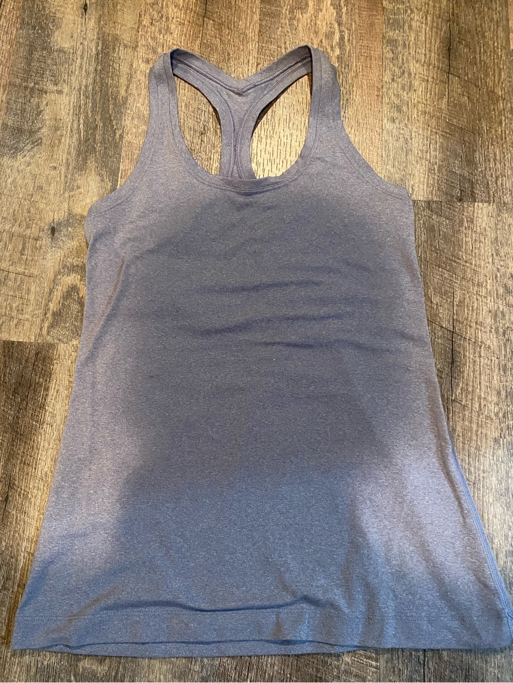Lululemon Cool Racerback Blue Gray Luon Tank size 6